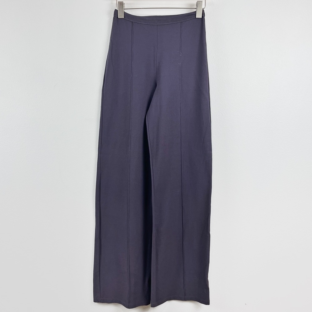 Tehen Par Poles Wide Leg Pants Stretch Mid Rise Elastic Waist Size 0